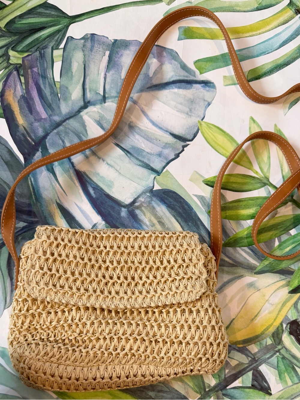 Universal Thread straw crossbody purse